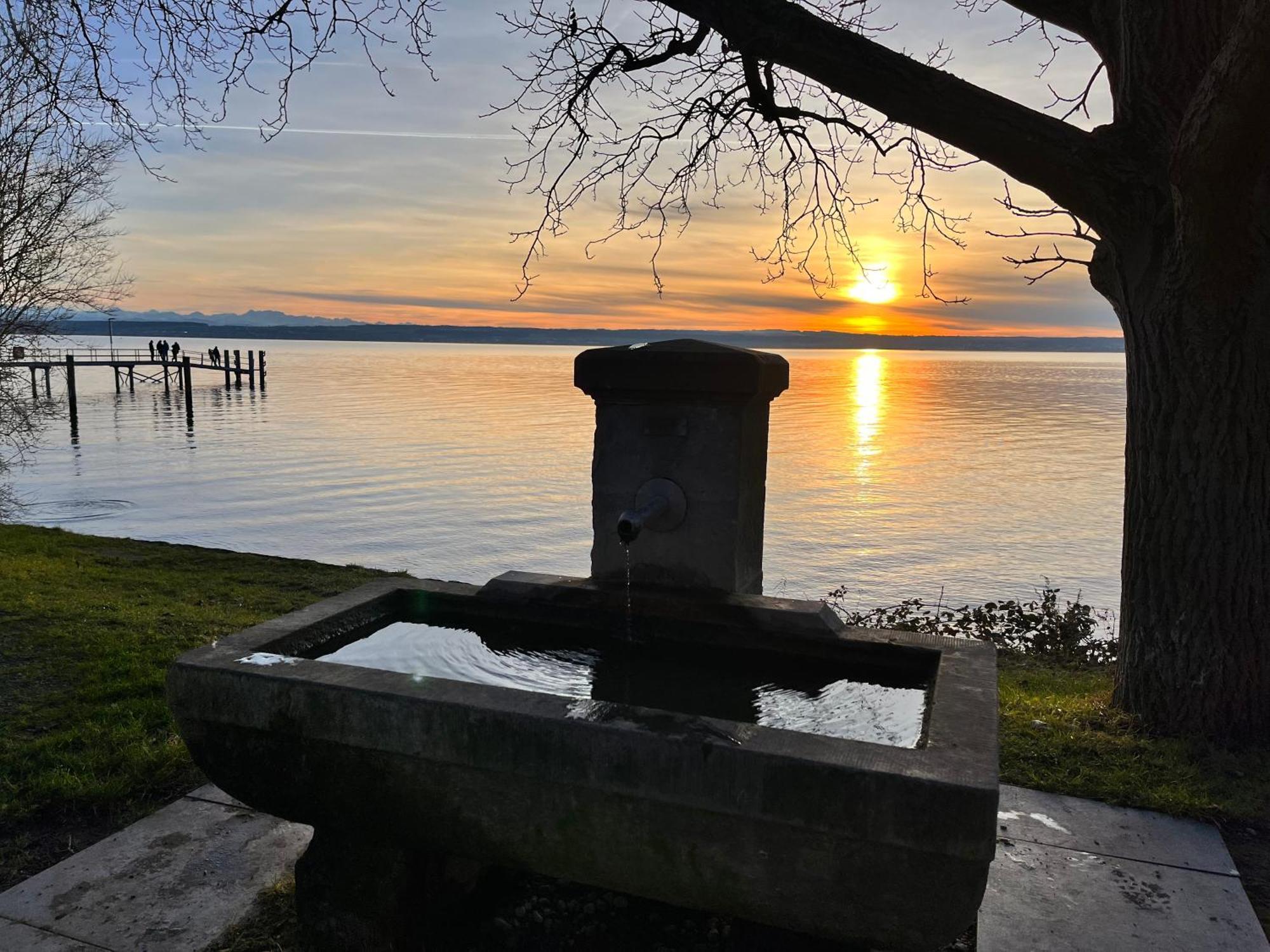 Gaestehaus Am Hafen Meersburg Eksteriør billede